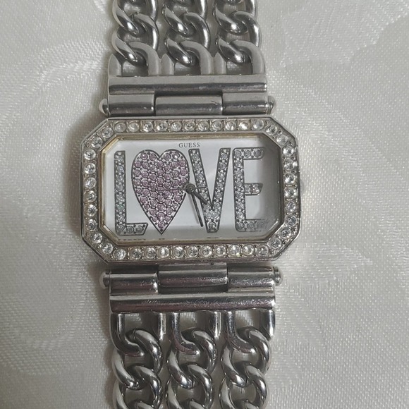 Guess Silver Love Bling Watch - Picture 2 of 4